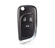 Купить - автосигнализацию  Выкидной ключ, корпус под чип, 3кн DKT0269, Chevrolet, HU100, NEW