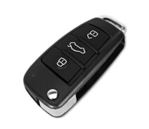 Купить - автосигнализацию  Выкидной ключ, корпус под чип, 3кн, Audi, без лезвия