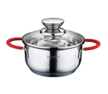 Купить - кастрюлю и казан  Кастрюля со стеклянной крышкой Rainstahl RS-CS-2106-18 18 см 2.5 л