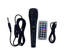 Купить - портативную колонку  Портативная Bluetooth колонка KIMISO с микрофоном 5802QS 8" BASS бумбокс 10Вт с разноцветной LED подсветкой +пульт