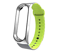 Купить - аксессуар к смарт-чсасам  Ремешок TPU Armorstandart Sport для Xiaomi Mi Band 3 Silver/Green (ARM54516)