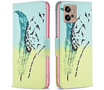 Купить - чехол для смартфона  Чехол-книжка Deexe Color Wallet для Motorola Moto G32 - Feather