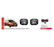 Купить - автофару  Противотуманные фары Nissan Micra 2010-12 DLAA NS-392 с проводкой