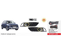 Купить - автофару  Противотуманные фары Hyundai Venue 2019- HY-2501L/LED-12V4W+DRL-3W/FOG+DRL с проводкой
