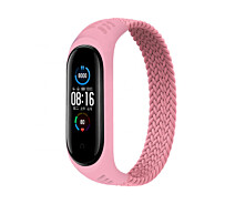 Купить - аксессуар к смарт-чсасам  Ремешок Elastic Nylon Style BeCover для Xiaomi Mi Smart Band 5/Mi Smart Band 6 (Size M) Pink (706152)