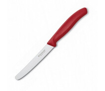 Купить - кухонный нож  Нож кухонный серрейтор Victorinox Vx67831 SwissClassic Tomato&Table 220 мм красный