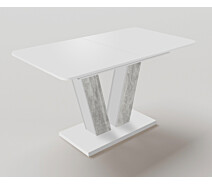 Купить - обеденный стол  Стол обеденный раскладной Fusion furniture Торин Белый/Урбан лайт