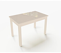 Купить - обеденный стол  Стол обеденный раскладной Fusion furniture Фишер Ваниль/Стекло ваниль