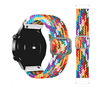 Купить - аксессуар к смарт-чсасам  Ремешок 20мм для Samsung Galaxy Watch Active 2 плетенный solo loop радужный