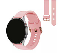 Купить - аксессуар к смарт-чсасам  Ремешок 20мм для Amazfit Bip / Bip U / Bip U Pro / Bip S Lite / Bip 3 Pro силиконовый классическая застёжка розовый