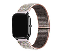 Купить - аксессуар к смарт-чсасам  Ремешок 20мм для Amazfit Bip / Bip U / Bip U Pro / Bip S Lite / Bip 3 Pro нейлоновый пудровый