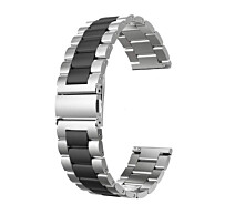 Купить - аксессуар к смарт-чсасам  Браслет 22мм для Amazfit Stratos металлический серебряно-черный