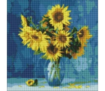 Купить - алмазную мозаику  Алмазная мозаика "Любимые подсолнухи" © Ira Volkova Идейка AMO7189 40х40 см