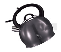 Купить - чайник для плиты  Чайник со свистком 3,0 л Berlinger Haus Metallic Line Carbon Pro Edition BH-6666N