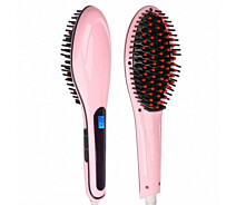 Купить - стайлер  Расческа выпрямитель для волос Fast Hair Straightener HQT 906 Pink (iz12593)