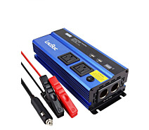 Купить - автомобильный инвертор  Инвертор 2000W 12V-220V LnBoxz  Номинальная 1000W Пиковая 2000W 1 розетка + 2usb, преобразователь