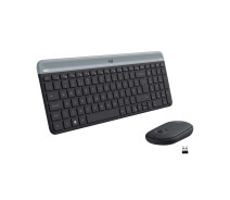 Купить - клавиатуру  Комплект 2в1 беспроводной Logitech Wireless Slim Combo MK470 UA Graphite (920-009204) (клавиатура + мышь)
