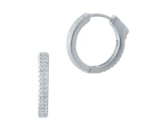 Купить - серебряную серьгу  Серьги из серебра с куб. циркониями (1730137)