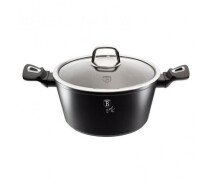 Купить - кастрюлю и казан  Кастрюля berlinger haus black silver collection с крышкой 4.1 л (bh-1852)