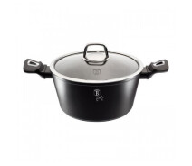 Купить - кастрюлю и казан  Кастрюля с крышкой berlinger haus black silver line collection (bh-1851)