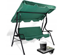 Купить - садовую качелю  Садовые качели GardenLine VIP 170*110*153см Green