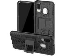 Купить - чехол для смартфона  Чехол-накладка TOTO Dazzle Kickstand 2 in 1 Case Samsung Galaxy A40 Black