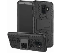 Купить - чехол для смартфона  Чехол-накладка TOTO Dazzle Kickstand 2 in 1 Case Samsung Galaxy A6+ 2018 Black