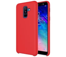 Купить - чехол для смартфона  Чехол-накладка TOTO Liquid Silicone case Samsung Galaxy A6+ 2018 Red