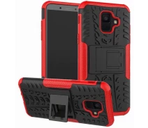Купить - чехол для смартфона  Чехол-накладка TOTO Dazzle Kickstand 2 in 1 Case Samsung Galaxy A6+ 2018 Red