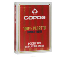 Купить - игральную карту  Cartamundi Карты игральные Copag Jumbo Index (red) (344b)