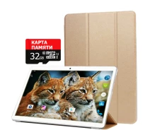 Купить - планшет  Планшет Hoozo MT232 Gold + Чехол-книжка + Карта памяти 32GB