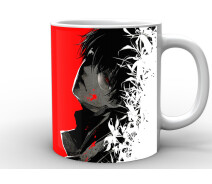 Купить -  Кружка Gee! белая Tokyo Ghoul Токийский гуль красный фон TG.02.025