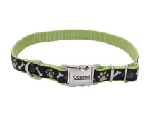 Купить - ошейник для собак и котов  Ошейник для собак Coastal Pet Attire Ribbon коричневые лапки 1.6 х 30 - 46 см (76484147111)