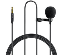 Купить - микрофон для караоке  Микрофон петличный AWEI Lavalier MK1 3 м черный