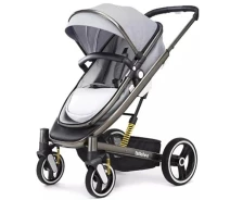 Купить - детскую коляску  Детская коляска 2 в 1 трансформер Bebehoo ST401 grey (601461)