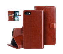 Купить - чехол для смартфона  Чехол Idewei для iPhone 7 / iPhone 8 книжка кожа PU с визитницей коричневый