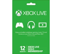 Купить - игру для приставки и ПК  Xbox Live Gold - 12 месяцев (Xbox 360/One) подписка для всех регионов и стран