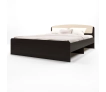 Купить - кровать  Кровать двуспальная Эверест Астория венге + дуб молочный (EVR-2082)