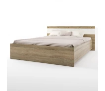 Купить - кровать  Кровать двуспальная Эверест Соната-1600 дуб сонома + белый (EVR-2095)