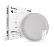 Купить - светильник потолочный  Светодиодный светильник Feron AL6070 RING 90W