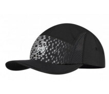 Купить - женскую кепку  Кепка Buff Run Cap R-natron grey Черный-Серый