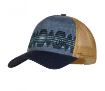 Купить - женскую кепку  Кепка Buff Trucker Cap tzom stone blue Коричневый-Синий