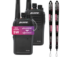Купить - радиостанцию  Рация пылевлагозащищённая Puxing PX-558 IP67, UHF, комплект 2 шт., 5 Ватт, 1300 мАч + ремешок на шею