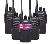 Купить - радиостанцию  Рация Baofeng BF-888S комплект 5 шт., UHF, 5 Вт, 1500 мАч + гарнитура