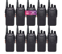 Купить - радиостанцию  Рация Baofeng BF-888S комплект 10 шт., UHF, 5 Вт, 1500 мАч + гарнитура
