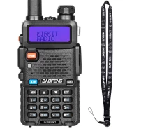Купить -  Рация Baofeng UV-5R MK2, UHF/VHF, 5 Вт, 1800 мАч + Ремешок на шею Mirkit черный