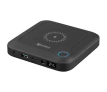 Купить - power bank  Павербанк УМБ Sandberg 24000mAh/88.8Wh for Notebook PD/60W DC/84W USB/22W Wireless/10W (420-57 / PB930197)