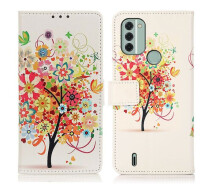 Купить - чехол для смартфона  Чехол Deexe Life Style Wallet для Nokia C31 - Red Tree