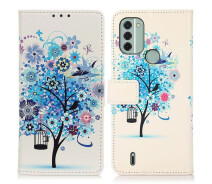 Купить - чехол для смартфона  Чехол Deexe Life Style Wallet для Nokia C31 - Blue Tree