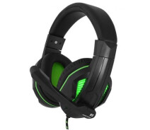 Купить - наушники  Наушники Gemix N2 LED Black-Green Gaming